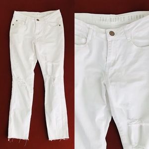 COTTON ON 91 The RIPPED SKINNY 91 JEANS Size 7/8